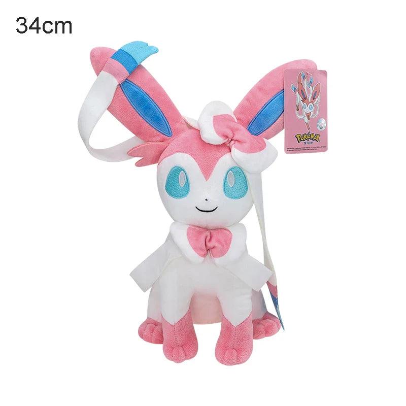 Original Peluche Pokemon Plush Eevee Toys Evolution Leafeon Sylveon Umbreon Espeon Glaceon Jolteon Stuffed Animal Doll Kids Gift - petguardiansupplies