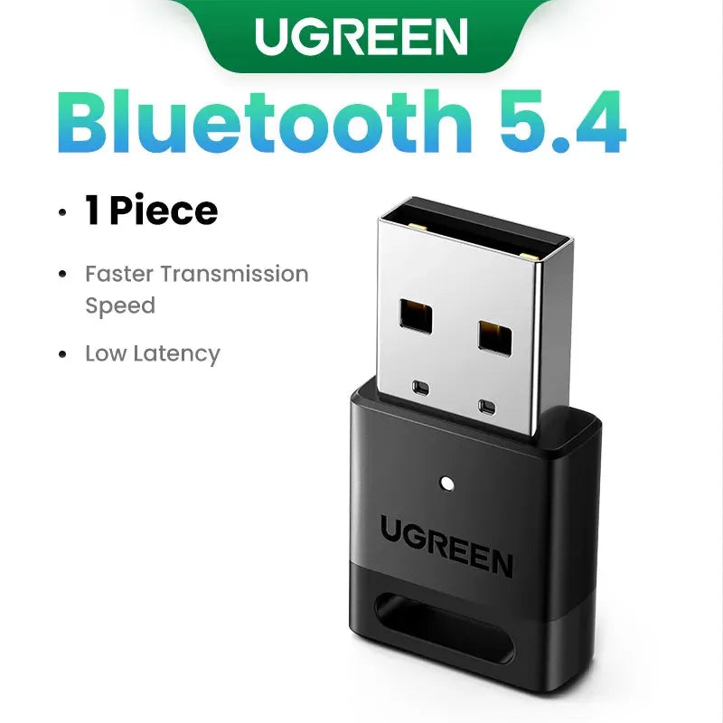 UGREEN USB Bluetooth 5.3 5.4 Dongle Adapter for PC Speaker Wireless Mouse Keyboard Music Audio Receiver Transmitter Bluetooth - petguardiansupplies