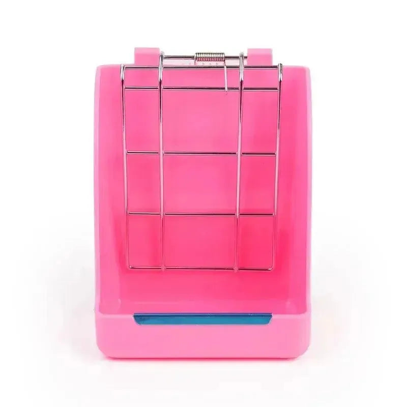 Rabbit Feeder Holder Hay Feeding Dispenser Container For Rabbit Guinea Pig Small Animals Hanging Cage Fixed Food Basin - petguardiansupplies