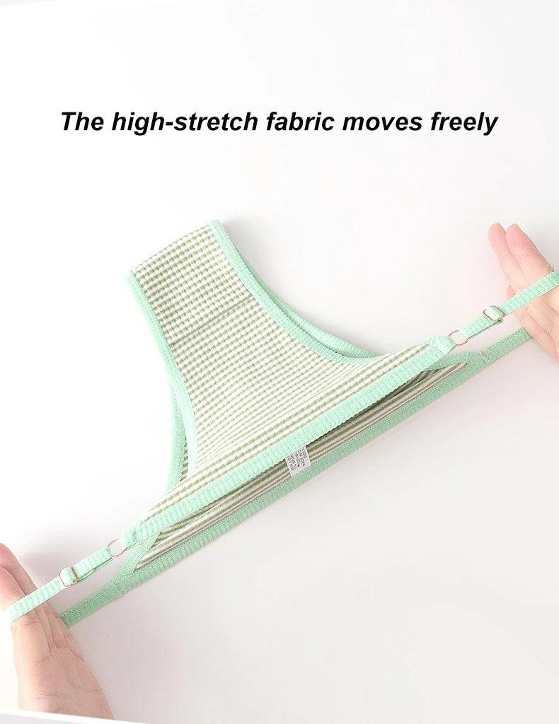 1pcs Cotton Women's Thongs Panties Sport Breathable Low Waist Underwear Lingerie Sexy Female Adjustable Buckle Stripe G-String - petguardiansupplies