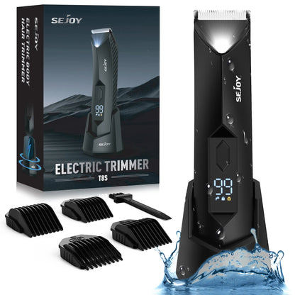 Rechargeable Electric Hair Clipper - Men's Facial Beard Body Grooming Kit - petguardiansupplies