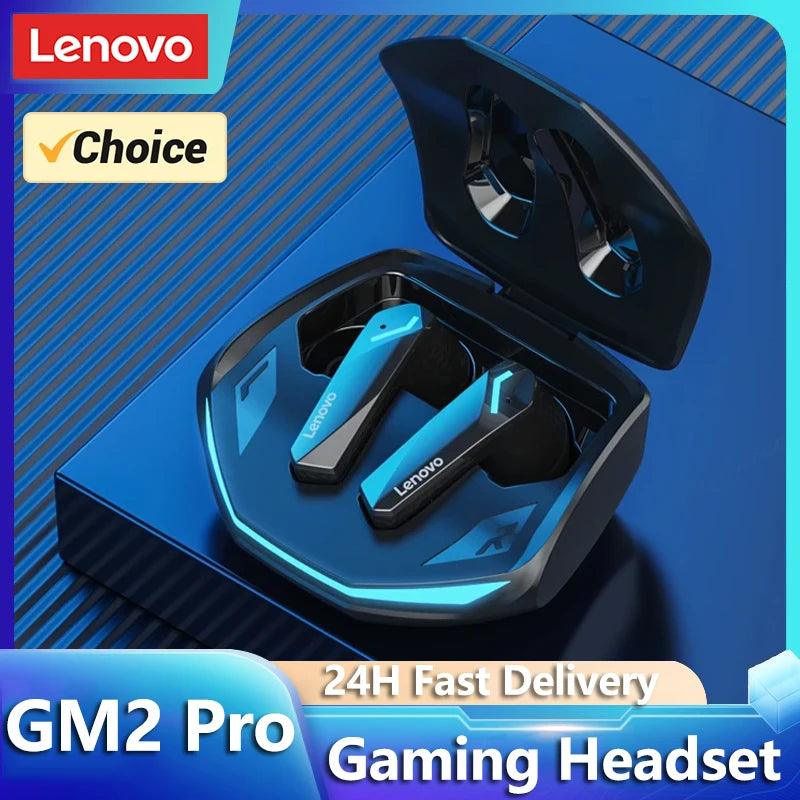 Choice Lenovo GM2 Pro TWS Wireless Headphones Earphone Bluetooth-compatible 5.3 Waterproof Headset with Mic for Xiaomi iPhone - petguardiansupplies