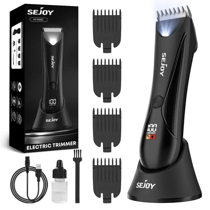 Rechargeable Electric Hair Clipper - Men's Facial Beard Body Grooming Kit - petguardiansupplies