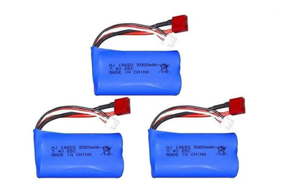 Battery For Wltoys 144001 A959-B A969-B A979-B K929-B 12428 12423 10428 RC Car Spare Parts 18650 2S 7.4V 3000mah lipo Battery - petguardiansupplies