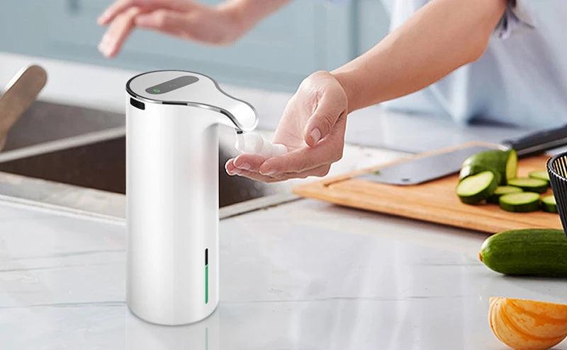 NEW 450Ml Automatic Soap Dispenser Touchless Foaming Soap Dispenser Rechargeable Waterproof Foam Soap Pump Dispenser - petguardiansupplies