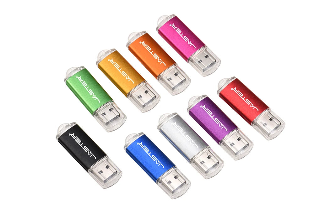 Mini Metal USB Flash Drive 64GB Black Red Memory Stick Creative Gift Pen Drive 32GB Green Blue USB Stick 16GB Colorful U Disk - petguardiansupplies