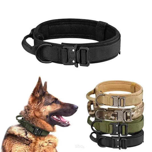 Tactical Dog Collar For Medium And Large Dogs: Suitable For All Breeds, Adjustable And Durable - petguardiansupplies