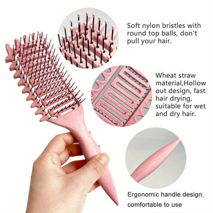 3 in 1 Hair Curler Styling Brush Detangling Hair Brush Hair Styling Tools - petguardiansupplies