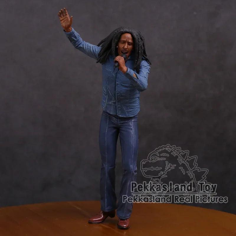 Bob Marley Music Legends Jamaica Singer & Microphone PVC Action Figure Collectible Model Toy 18cm - petguardiansupplies