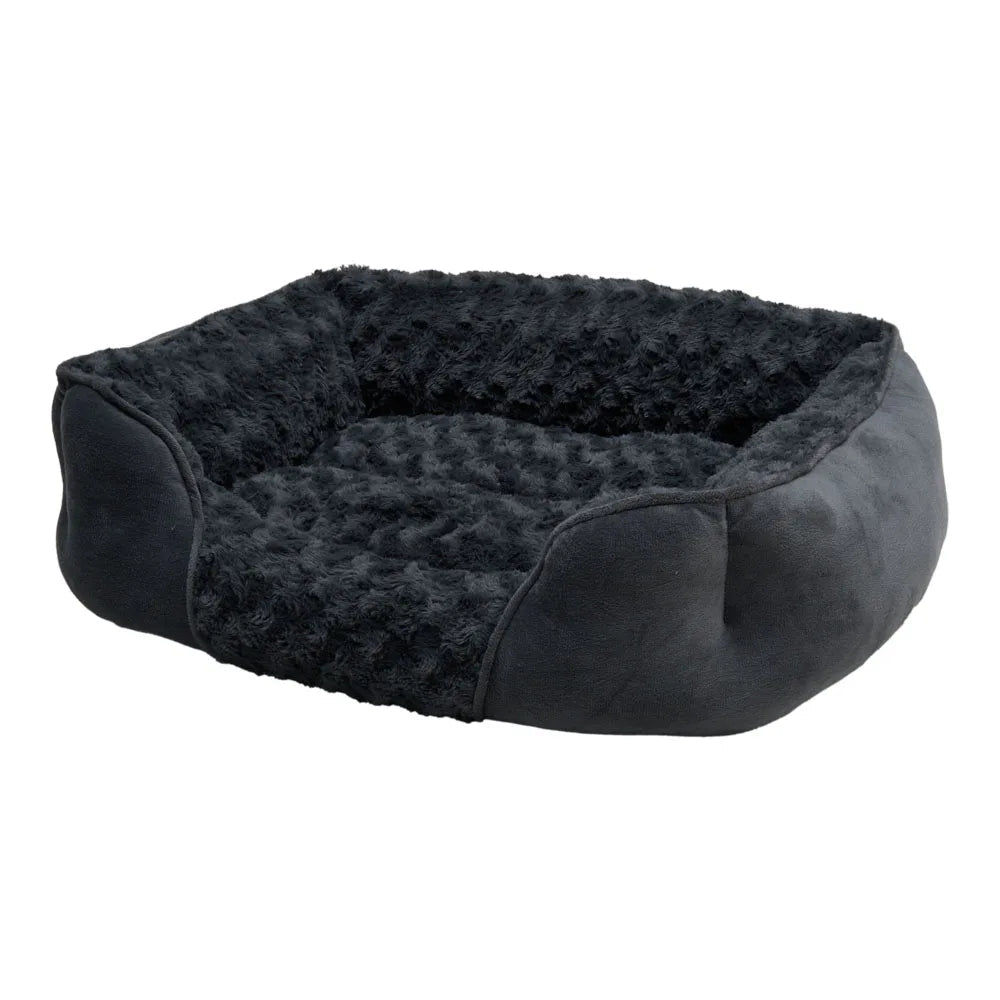 Livingandhome Soft Grey Pet Sleeping Bed for Small Medium Large  Removable Dogs Puppy Bed Pet Supplies - petguardiansupplies