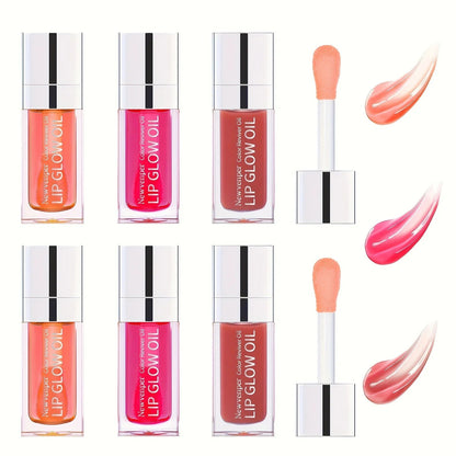 Hydrating Lip Glow Oil Long Lasting Plumping Lip Gloss Moisturizing Transparent Toot Lip Balm for Dry Lips Lip Care - petguardiansupplies