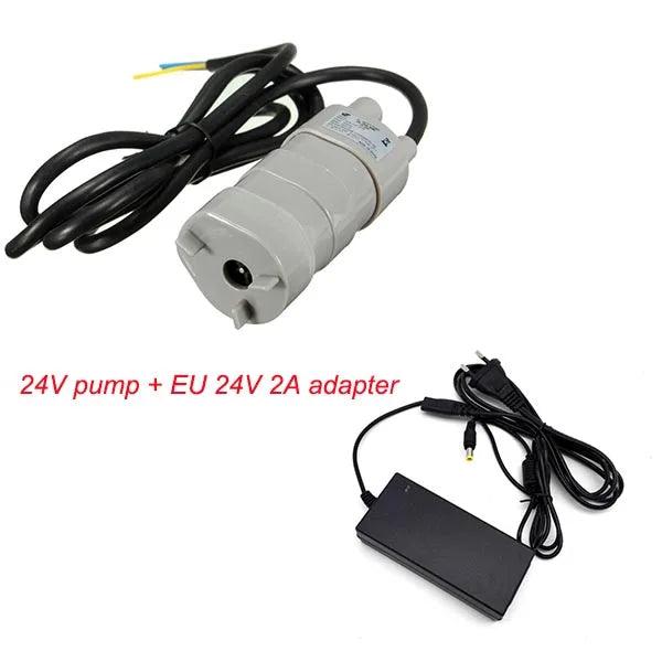 Best Sale 12V 24V 600L/H High Pressure Dc Submersible Water Pump Three-wire Micro Motor Water Pump with Adapter - petguardiansupplies