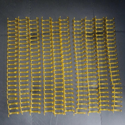 8PCS/LOT Gold Color A4 3:1/2:1 Pitch 1/4"-1-3/4"(6.4-44.4mm) OY Double Loop Wire Calendar Binding Comb Coil Wire Rings - petguardiansupplies