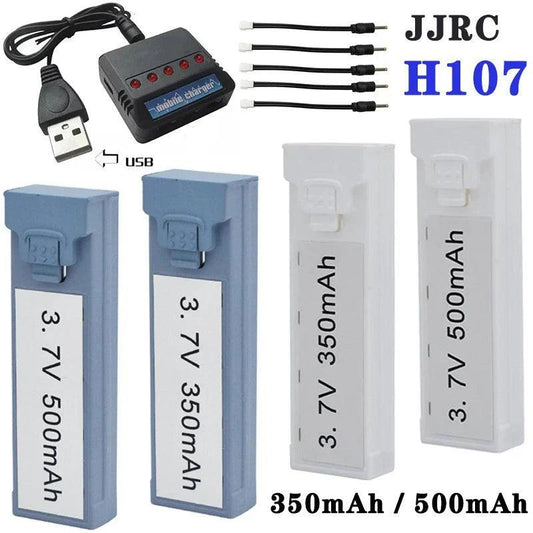 3.7V 500mAh 350mAh Drone Battery For JJRC H107 Battery Mini RC Drone Original Accessory Drone battery spare parts For JJRC H107 - petguardiansupplies