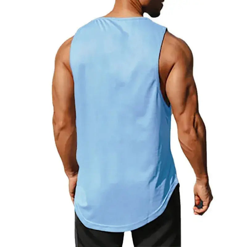 Summer Men's Gym Tank Top Fitness Training Clothing Quick-drying Loose Bodybuilding Sleeveless Shirt Men Fashion Basketball Vest - petguardiansupplies