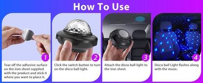 2PCS USB LED Mini Voice-Activated Magic Ball Light Disco Ball - petguardiansupplies