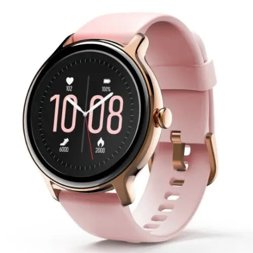 Hama Fit Watch 4910 Fitness Tracker Smart Watch, 1.09" LCD Touch Screen, Waterproof, Pink/Rose Gold-0