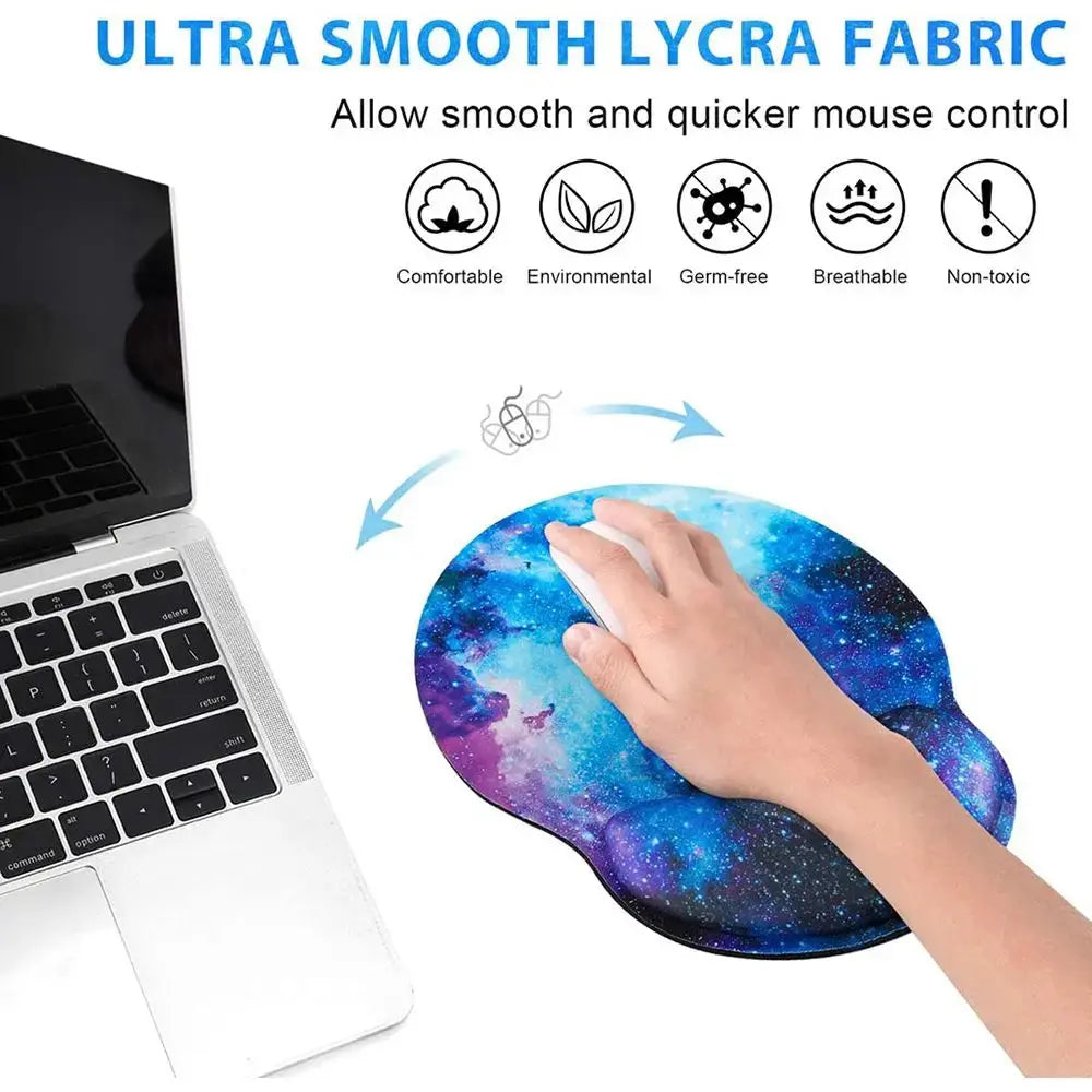 Silicone Wrist Rest Mouse Pad Ergonomic Hand Support Non Slip Gaming Mice Mat Soft Mousepad For Desktop PC Laptop Computer - petguardiansupplies