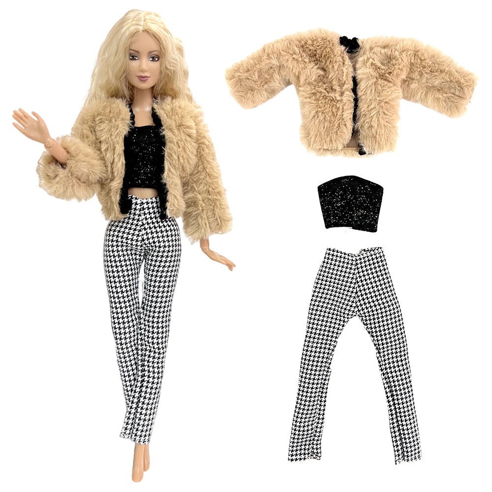 NK 1 Pcs Fashion Doll Dress For 11.5 Inch Doll Clothes 1/6 Dolls Accessories Outfit Casual Shirt Party DIY Dollhouse Toys JJ - petguardiansupplies