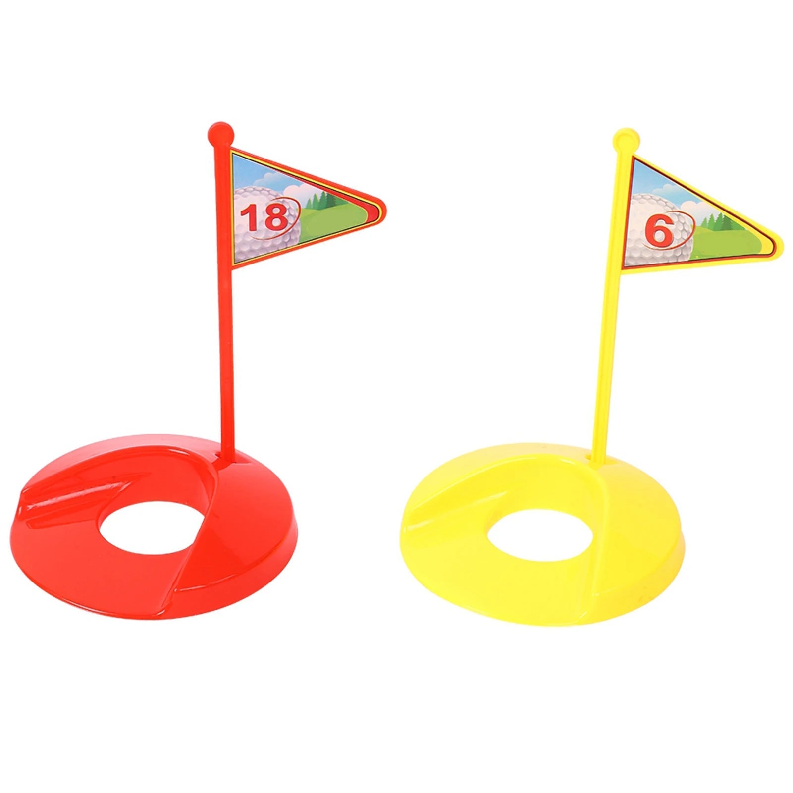 Kids Golf Toy Set Metal Golf Club Golf Ball Golf Tee And Practice Holes With Flag Portable Sport Toy - petguardiansupplies