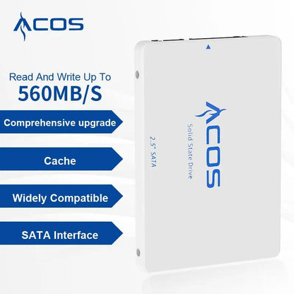 SSD Hard drive disk 2.5 SATA3 120GB 240GB 480GB 128GB 256GB 512GB 960GB 1TB 2TB HDD Internal Solid State for Desktop Laptop ACOS - petguardiansupplies