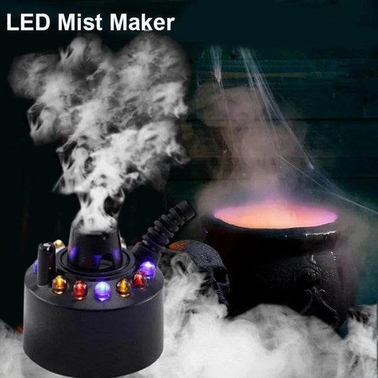 Halloween Mini Mist LED Pumpkin Light Fogger Water Party Prop Color Changing Holiday Party Decor Mist Maker Smoke Fog Machine - petguardiansupplies