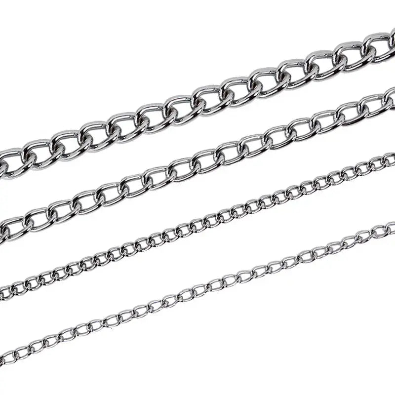 4 Size Stainless Steel Slip Chain Collar For Dog Adjustable Pet Accessories Dog Collar For Small Medium Large Dog Pitpull Collar - petguardiansupplies