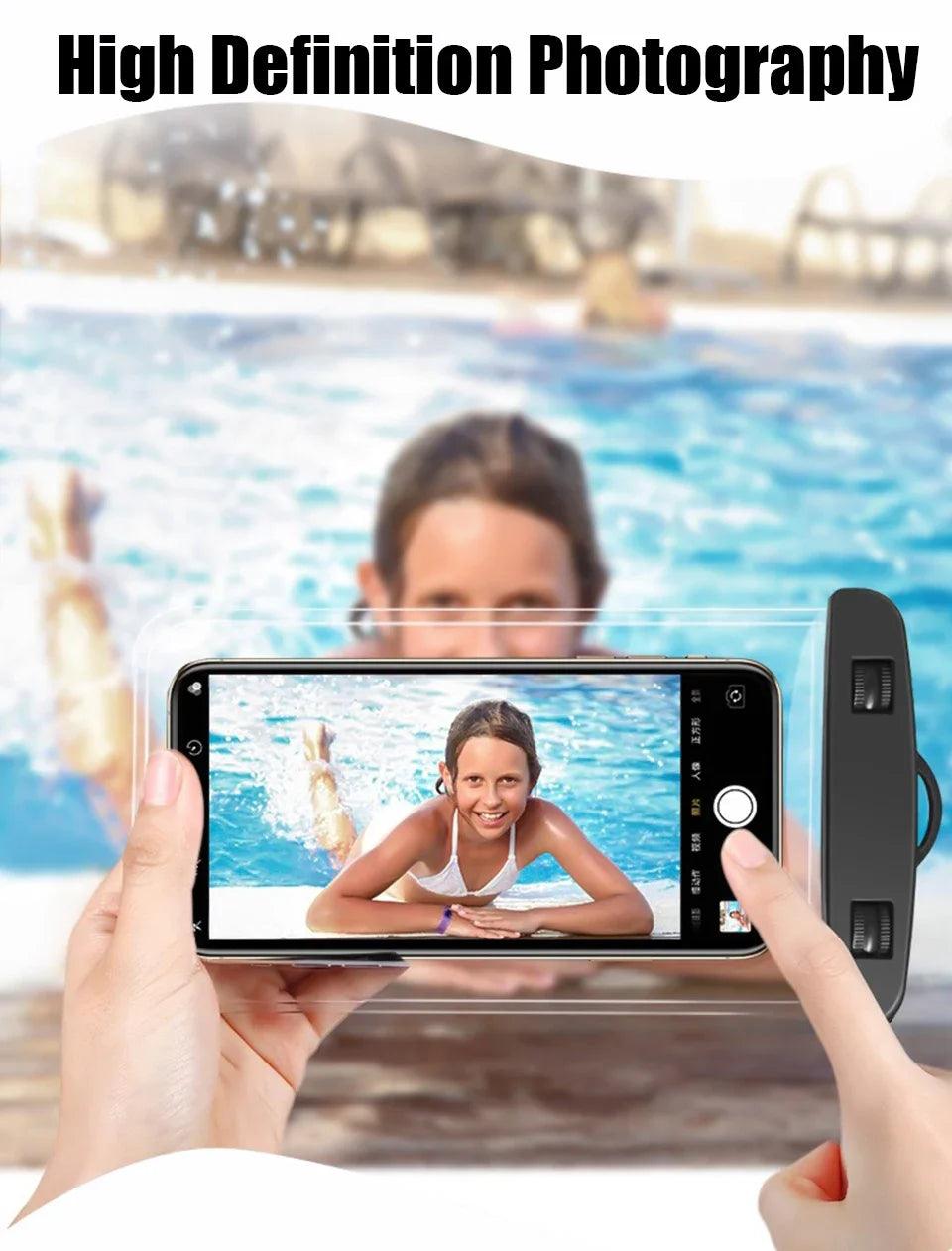 Waterproof Phone Case Swimming Water Proof Bag Universal Underwater Protector Pouch Cover For iPhone Samsung below 6.7" Phone - petguardiansupplies