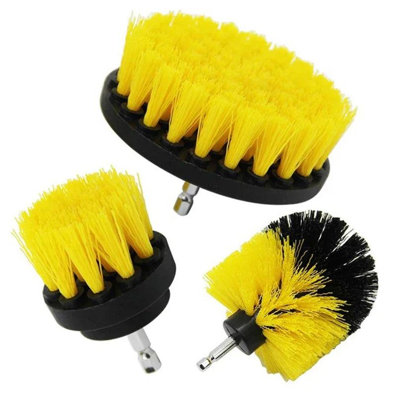 Free shipping 3 pcs/set electric scrubber drill clean brush for baseus official store car gadgets and accessories - petguardiansupplies