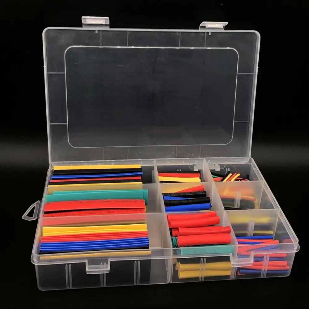 127-750pcs Heat-shrink Tubing Thermoresistant Tube Heat Shrink Wrapping Kit Electrical Connection Wire Cable Insulation Sleeving - petguardiansupplies