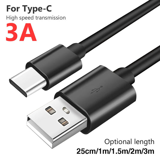 Black White USB Type C Cable Fast Charger Cord - petguardiansupplies