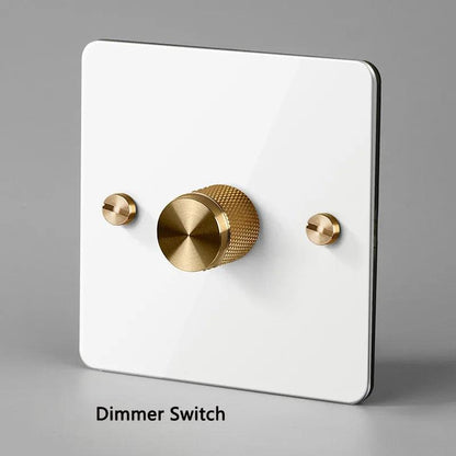 Wall 86 Type Dimmer Switch 500W Dimming Panel Knob Switch For Living Room Dedicated Dimmer - petguardiansupplies