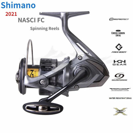 2021 Shimano NASCI FC 500 C2000 2500 2500HG 2500SHG C3000 C3000HG 4000 4000XG C5000XG Spining Fishing Reel Saltwater Fishing - petguardiansupplies