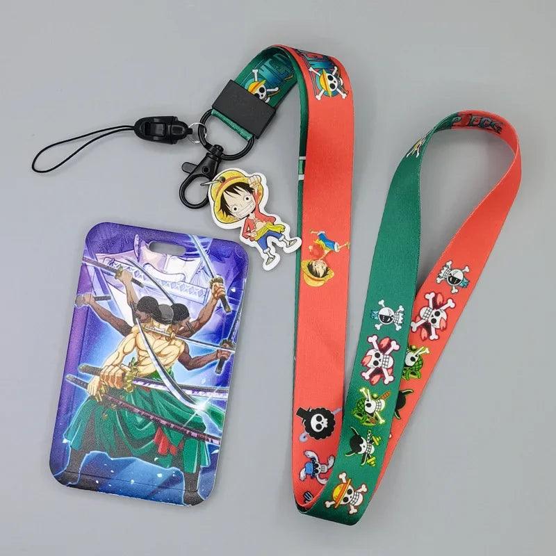 ONE PIECE Id Card Holders Boa·Hancock Card Wallets Luffy HD Printing Credential Holder Nami ABS Campus Long Rope Badge Holder - petguardiansupplies