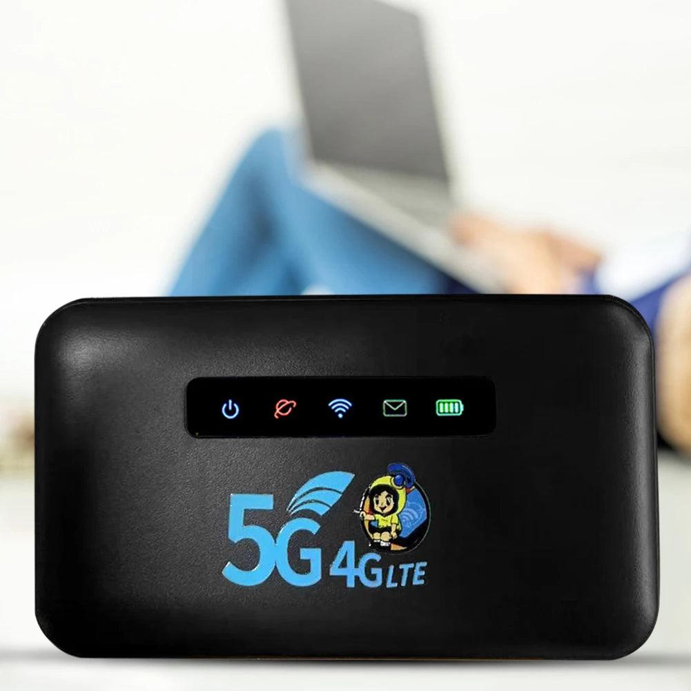 Gen2 4G WiFi Router Lte 150Mbps CAT4 Portable Modem Mini Router with SIM Card Slot Hotspot Pocket 3000mAh for Outdoor Travel - petguardiansupplies