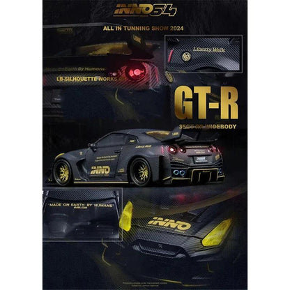 INNO In Stock 1:64 LBWK GTR R35 Carbon Rocket Bunny R32 ECHO GAO All In Tunning 2024 Diecast Diorama Car Model - petguardiansupplies