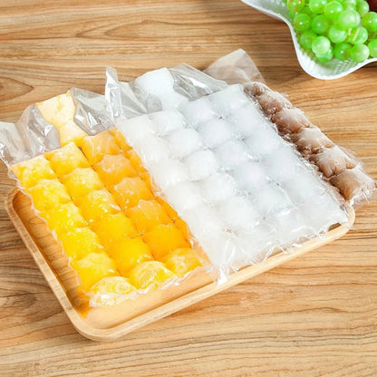 10-100pcs Disposable Ice Cube Bags Transparent Ice Mould Bags Kitchen Self-Sealing Ice Cube Maker Fast Freezing Ice-Making Bag - petguardiansupplies