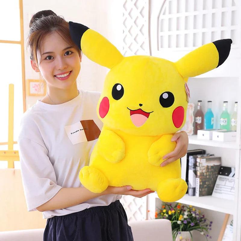 Original Pikachu Plush Toy Stuffed Doll Anime Pokemon Peluche Pillow Appease Baby Birthday Present Xmas Gift For Kids - petguardiansupplies