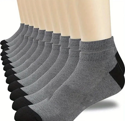 5Pairs Breathable Cotton Sports Stockings Men Bamboo Fiber Autumn and Winter Men Socks Sweat Absorption Deodorant Business Sox - petguardiansupplies