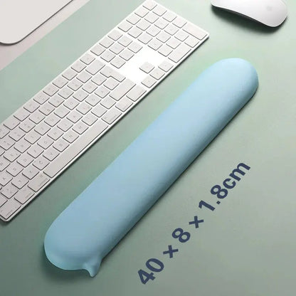 Chat Bubble Silicone Wrist Mouse Pad Keyboard Hand Rest Wrist Rest Palm Rest Wrist Pad Ergonomics White High Value Solid Color - petguardiansupplies