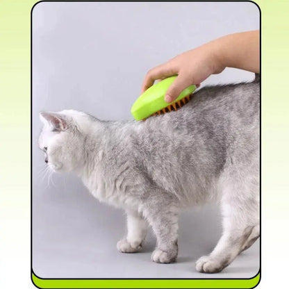 Cat Steam Brush Electric Spray Water Spray Kitten Pet Comb Soft Silicone Depilation Cats Bath Hair Brush Grooming Supplies - petguardiansupplies