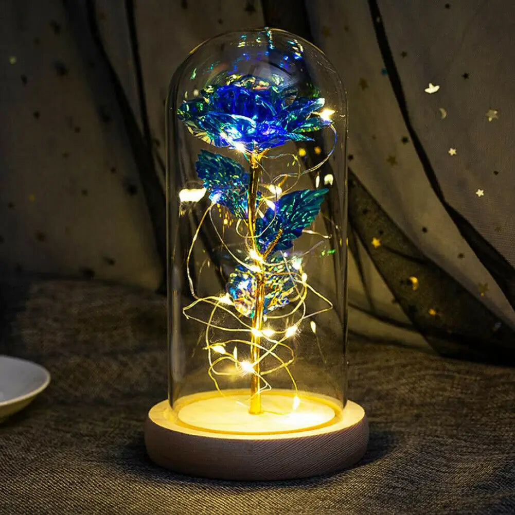 LED Light Rose In Glass - Perfect Gifts - petguardiansupplies