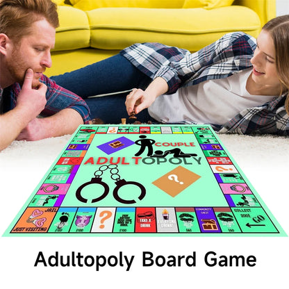 Adultopoly Board Game Couple Board Game Couples Games for Adults Board Games for Adults Relationship Card Game Bedroom Games - petguardiansupplies