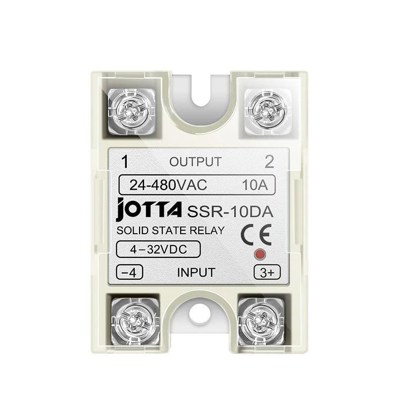 Solid State Relay Module SSR 10DA 25DA 40DA DC Control AC Single Phase With Plastic Cover For PID Temperature Control - petguardiansupplies