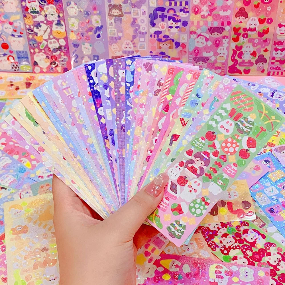 200p Kawaii Stickers for Kids Cute Stationary Aesthetic Diary Decoration Art Supplies Stickers for Scrapbooking Lot Korean Paper - petguardiansupplies