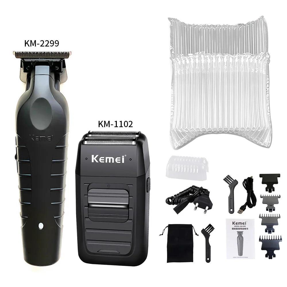 Kemei KM-2296 KM-2299 KM-1102 Hair Clipper Kit Men's Electric Shaver Hair Trimmer Machine Professional Hair Cutting Machine - petguardiansupplies