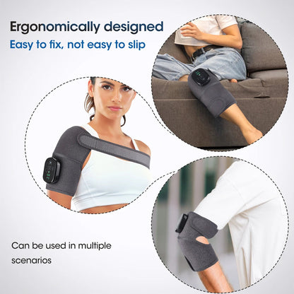 Electric Heating Knee Pad Vibration Massage Leg Joint Elbow Support Shoulder Warming Knee Temperature Massager - petguardiansupplies