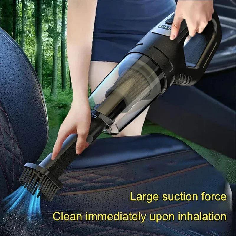 Wireless Vacuum Cleaner Powerful Suction Rechargeable Handheld Vacuum Cleaner Quick Charge for Car Home Pet Hair - petguardiansupplies