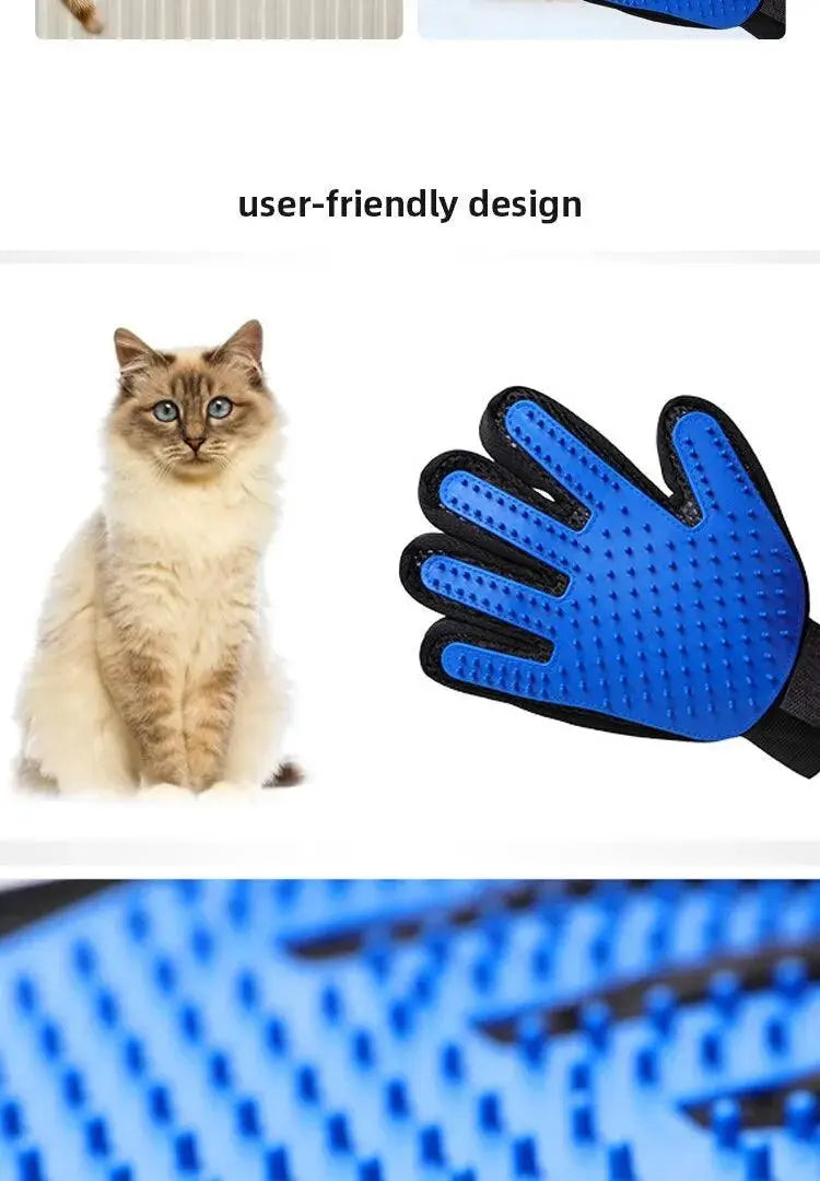 Silicone Pet Gloves Cat Dog Hair Removal Cat Supplies Comb Hair Removal Brush Rubber Sticky Hair Gloves - petguardiansupplies