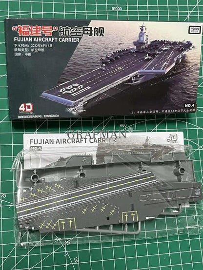 4D Assembled Ship Model Liaoning Battleship Modern Class Battleship Aircraft Carrier Model Military Warship Model Toy - petguardiansupplies